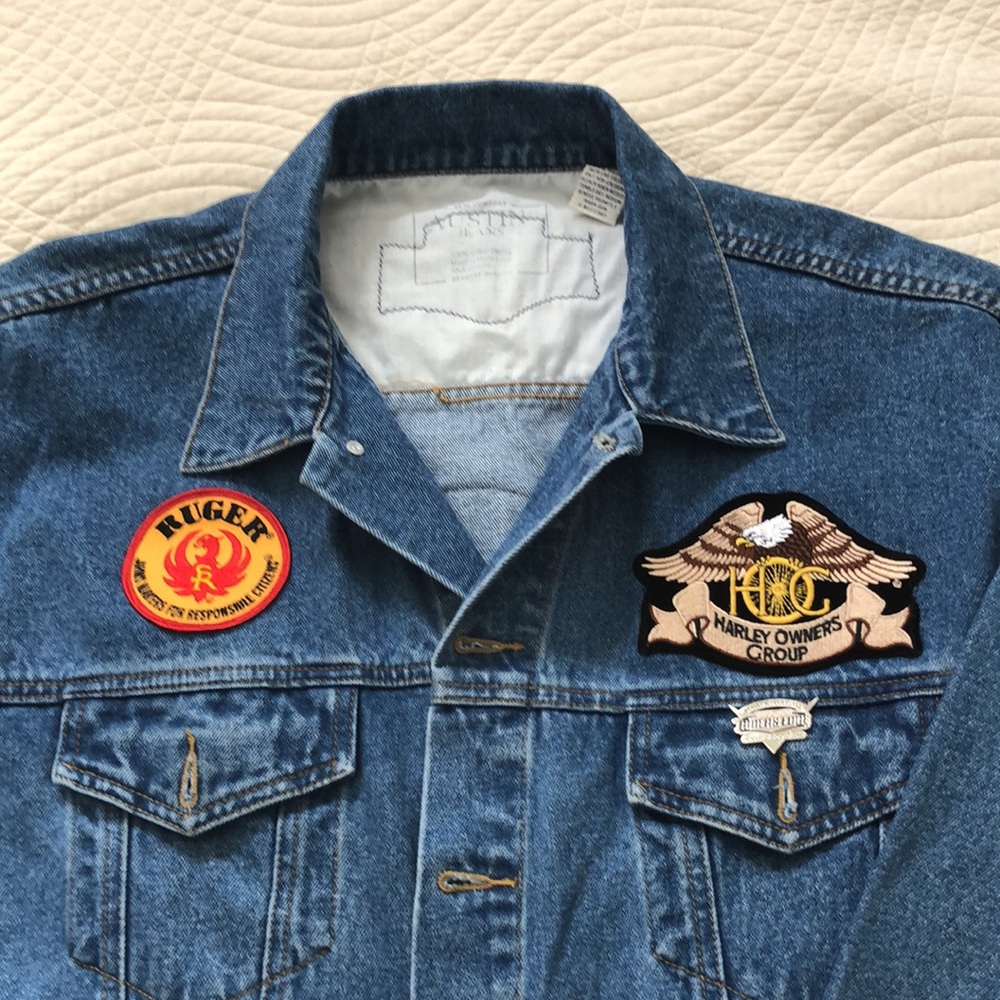 Custom Denim biker jacket